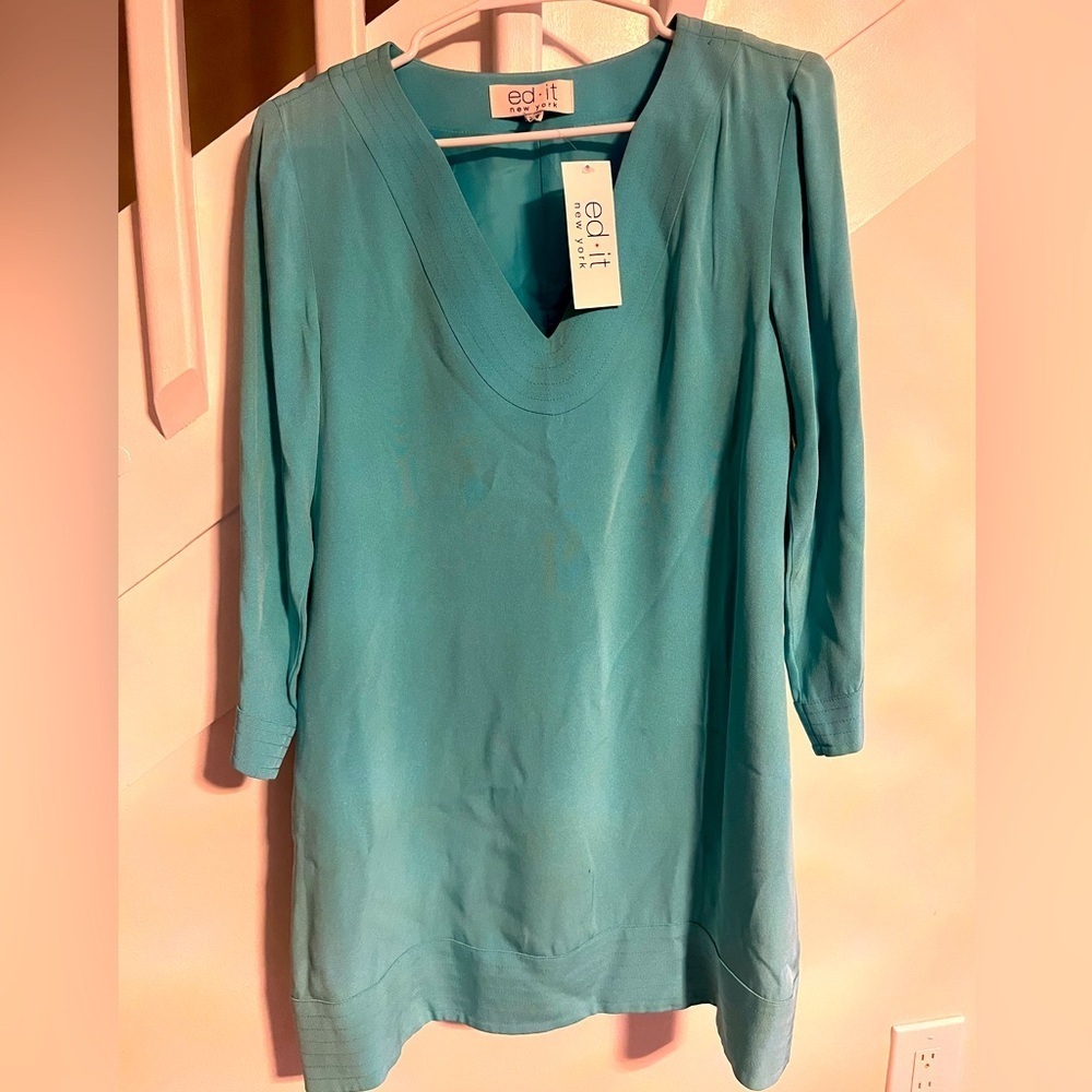 Ed•it Ed it 4 ply silk crepe dress size Xsmall New York dress NEW 1,000 luxury